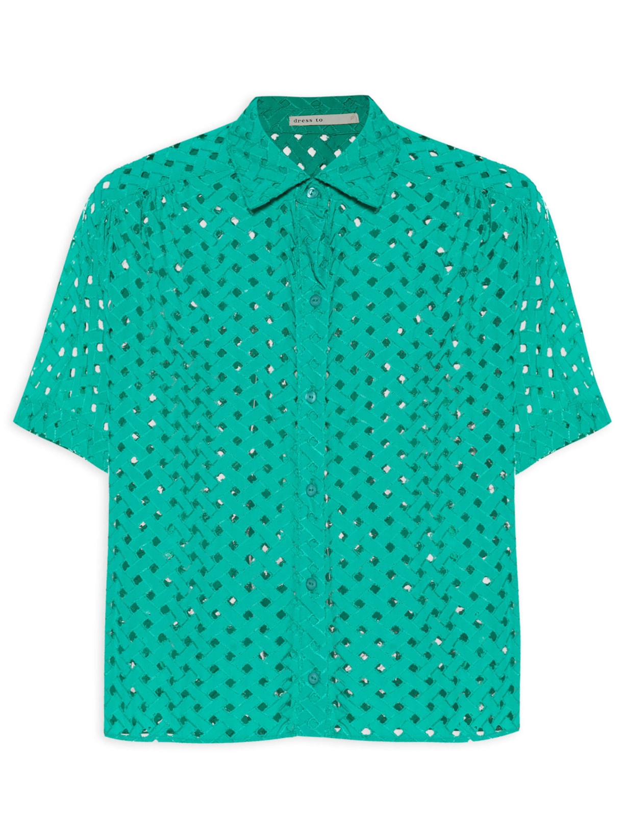 Blusa Feminina Laise Manga Curta - Verde