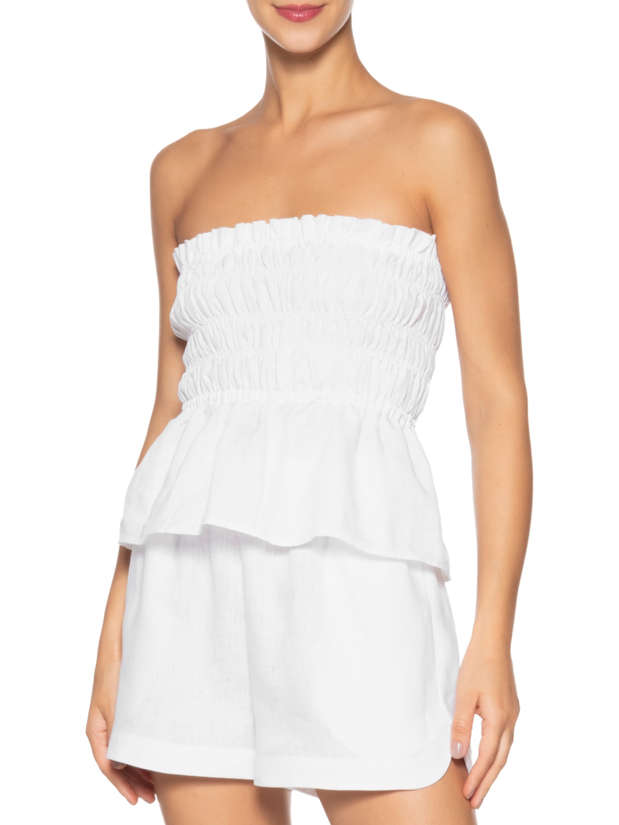 Blusa Feminina Lastéx Branco Lenny Niemeyer