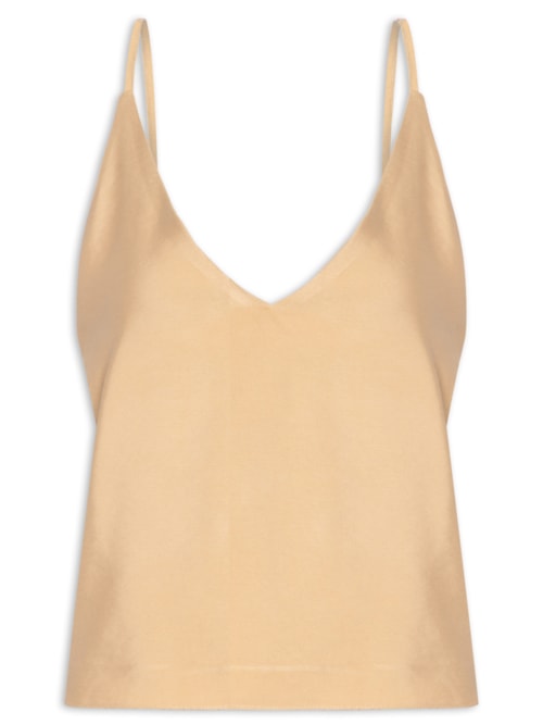 Blusa Feminina Lastex Costas - Bege