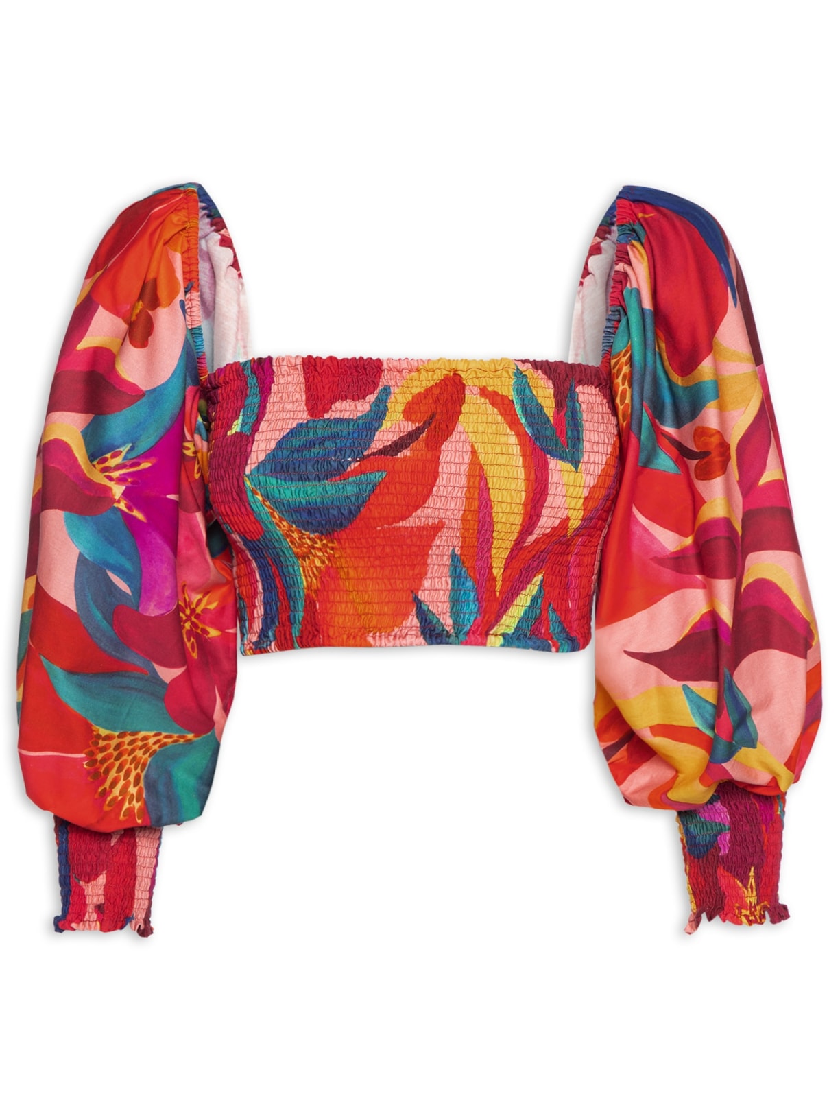 Blusa Feminina Lastex Floral Erika - Rosa