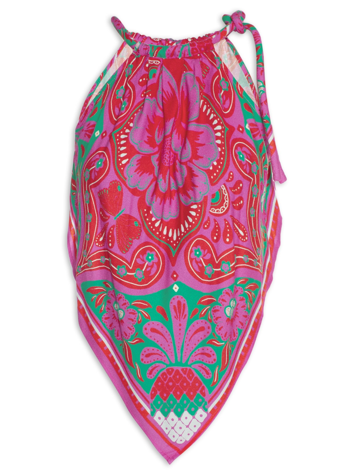 Blusa Feminina Lenço Balneário - Rosa