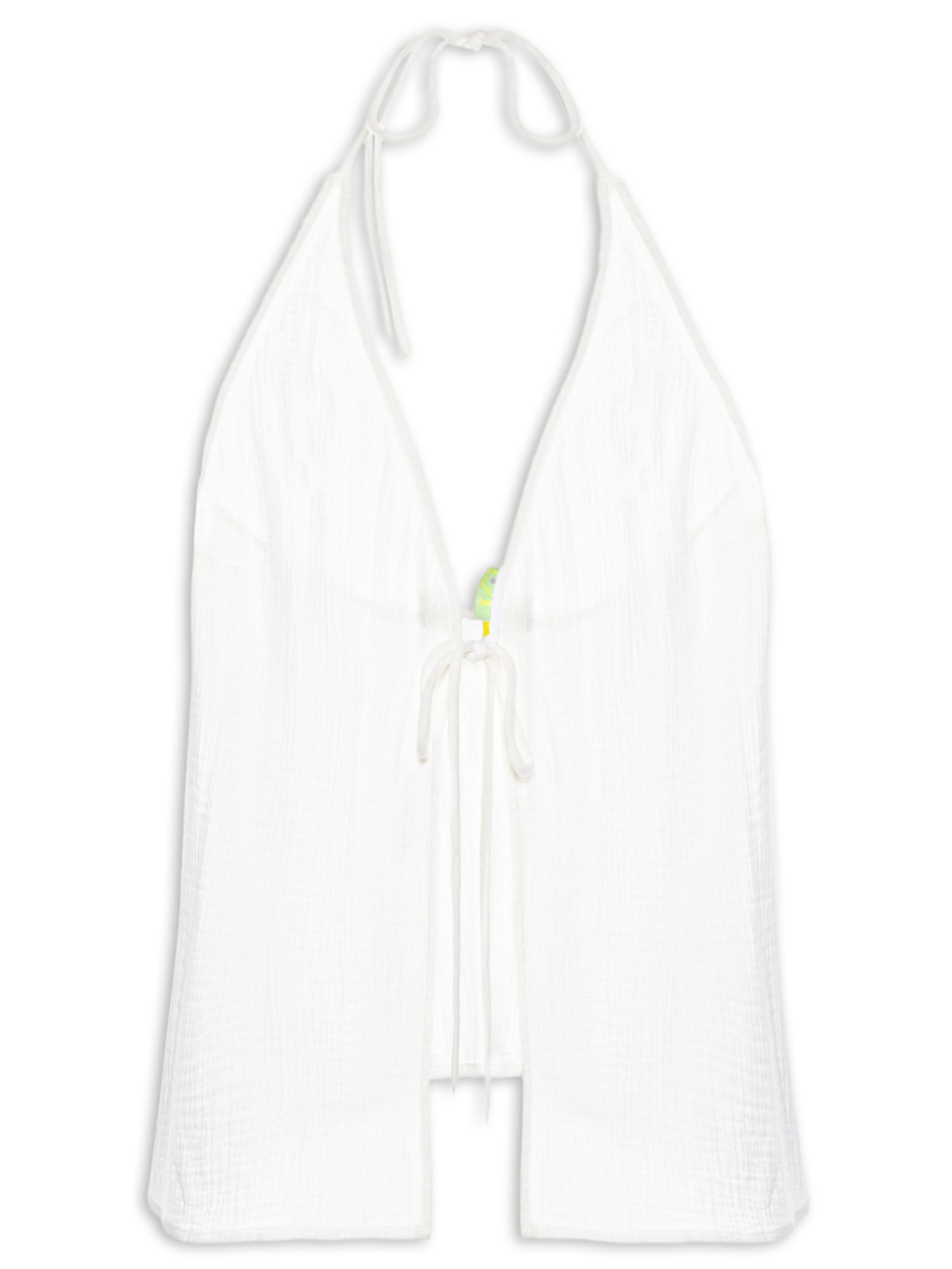 Blusa Feminina Lenço Crinkle – Branco Farm Praia