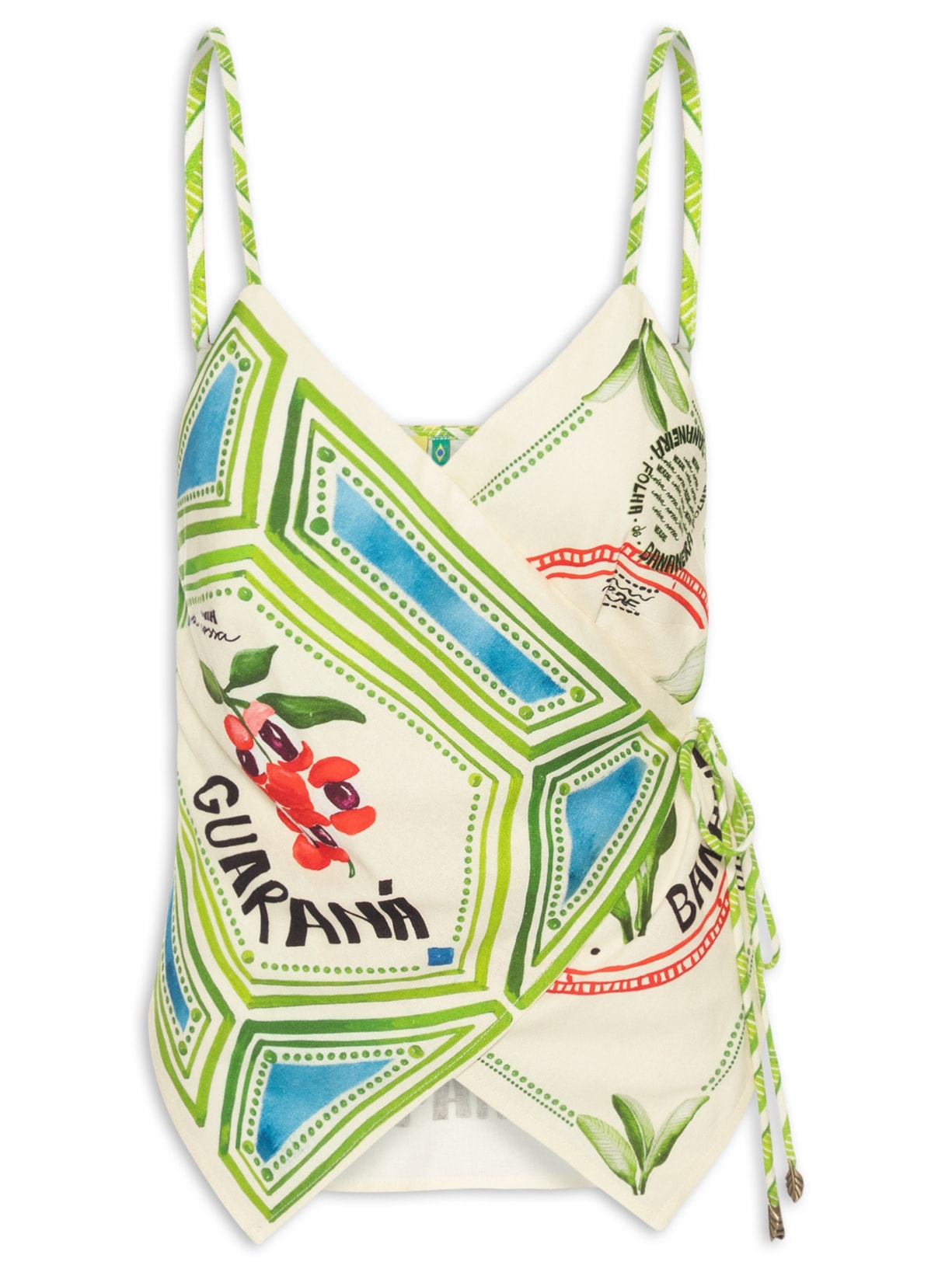 Blusa Feminina Lenço Selo Coisa Nossa Bege Farm