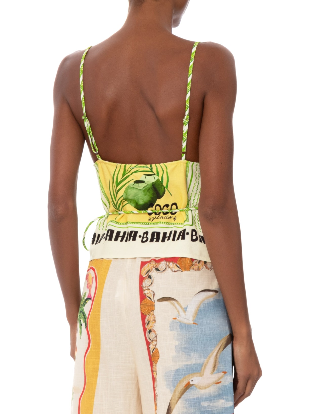 Blusa Feminina Lenço Selo Coisa Nossa Bege Farm