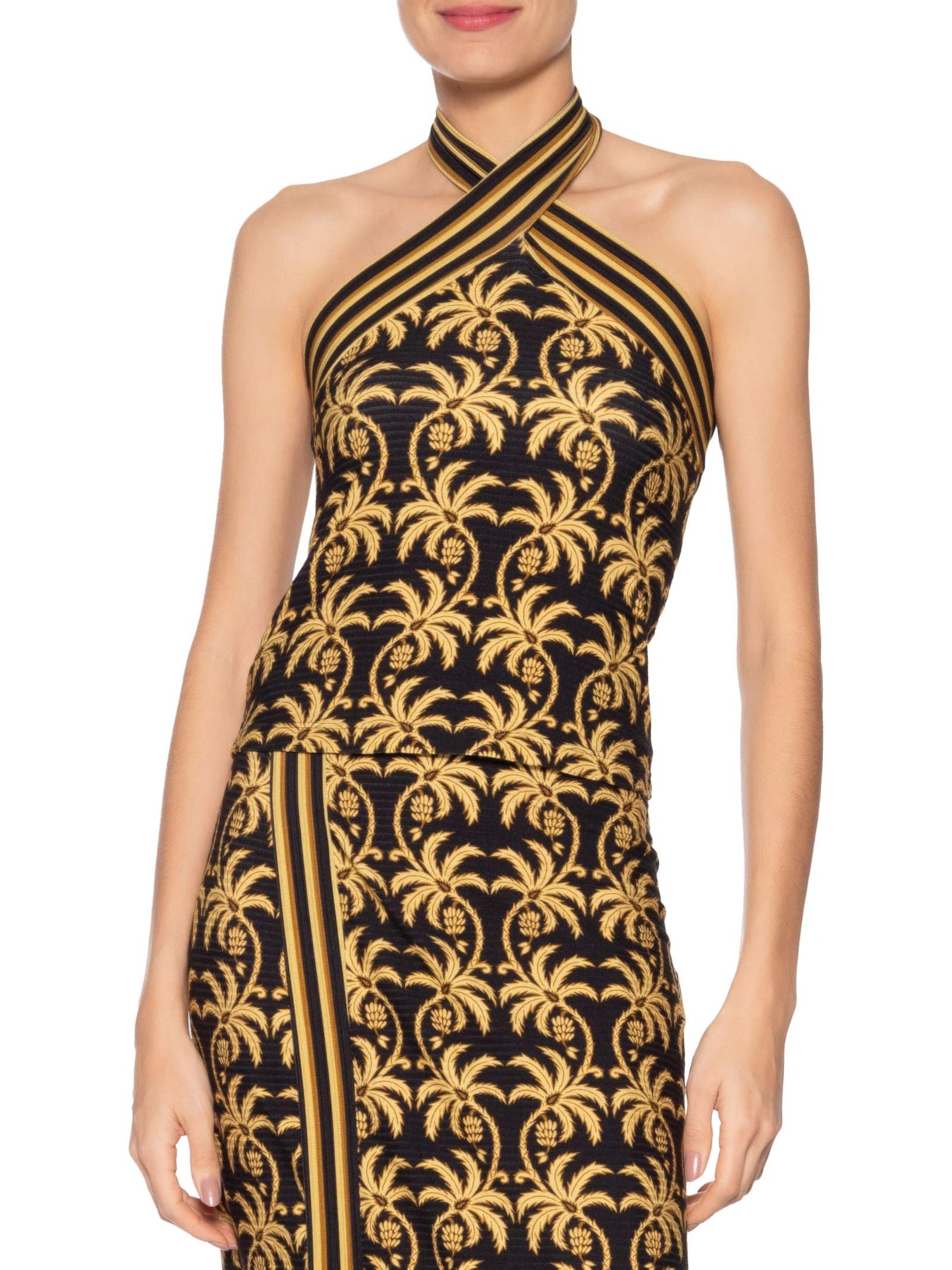 Blusa Feminina Lenço Trancoso Preto Farm