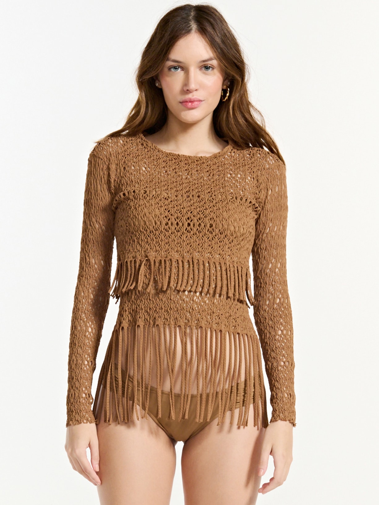 Blusa Feminina Lina Marrom Triya