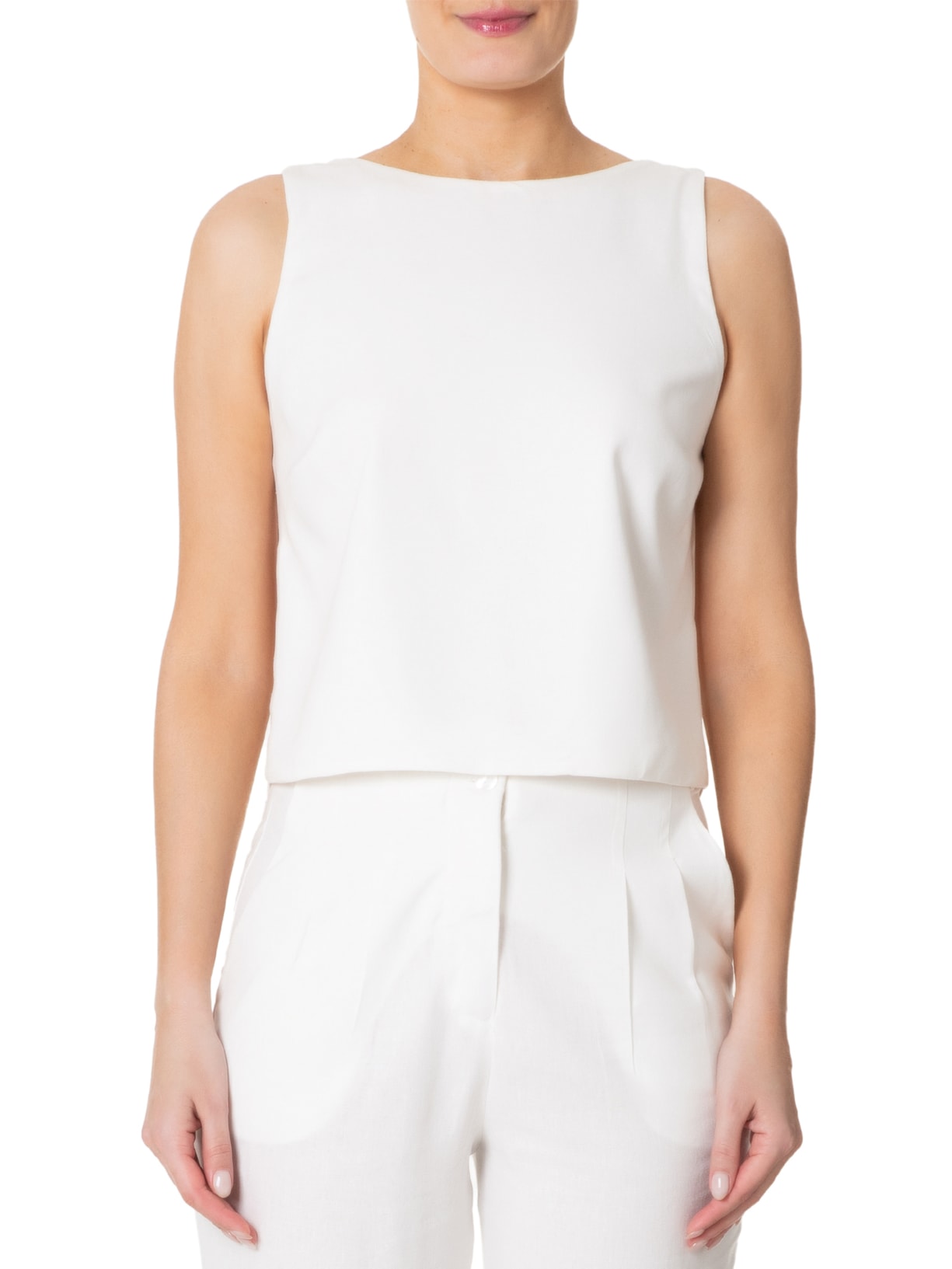 Blusa Feminina Linho Costas Torcida Branco  Dress To