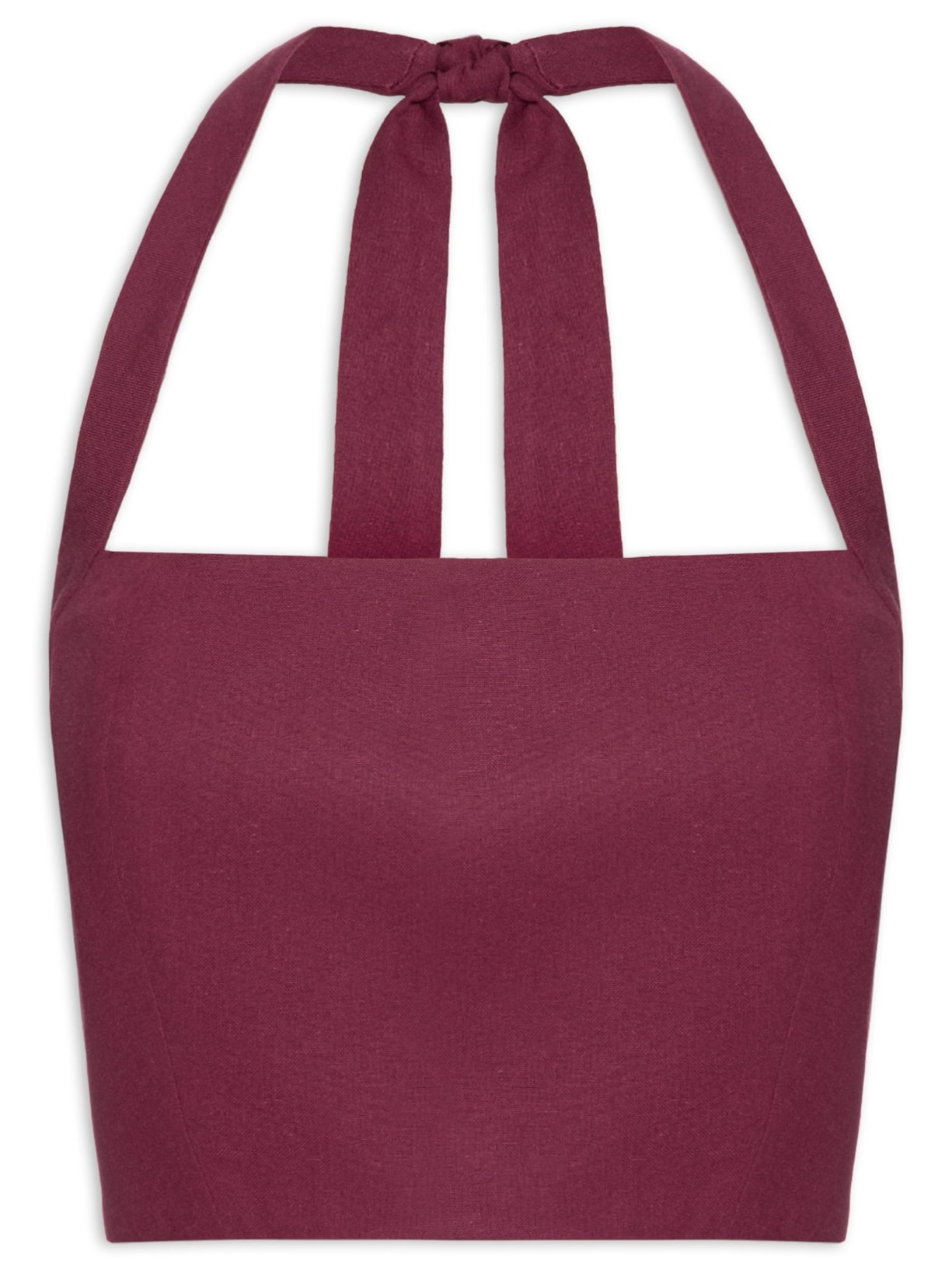Blusa Feminina Linho Frente Única - Vermelho