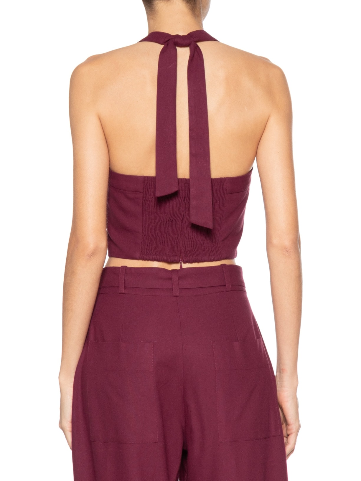 Blusa Feminina Linho Frente Única Vermelho Dress To