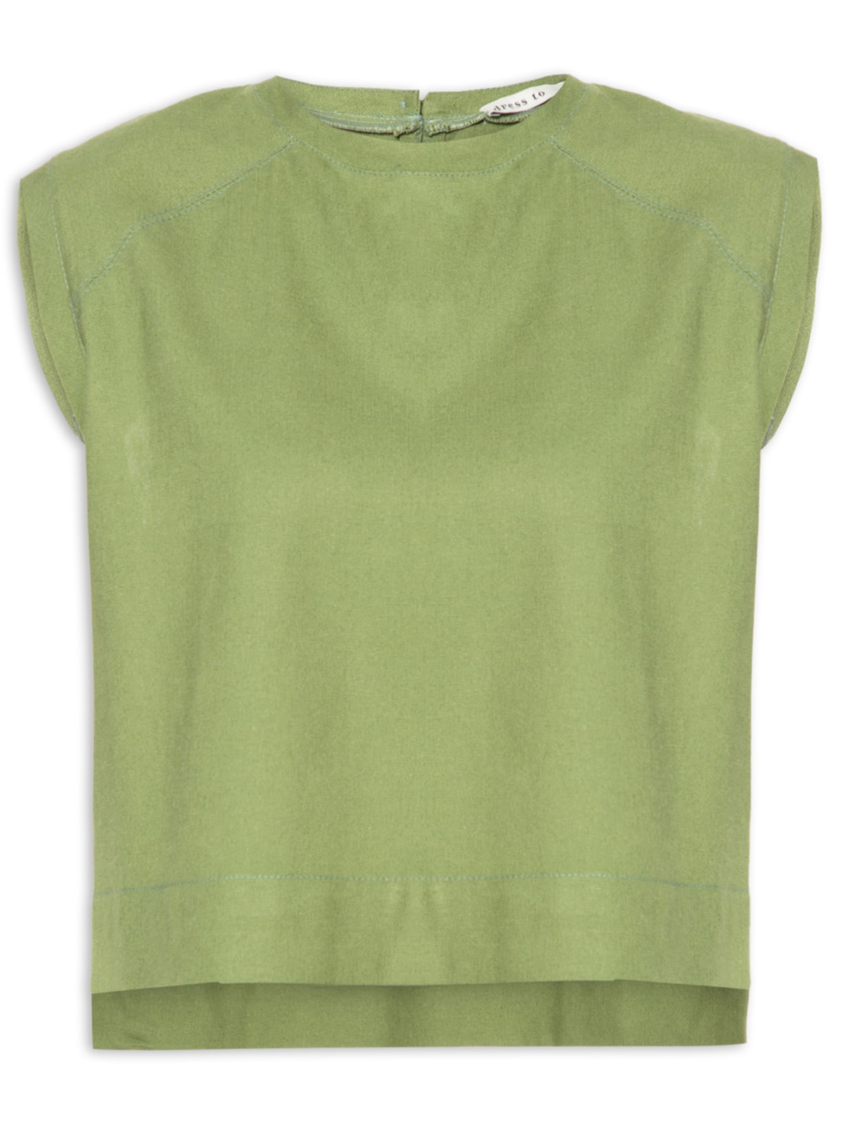 Blusa Feminina Linho Quadradinha - Verde