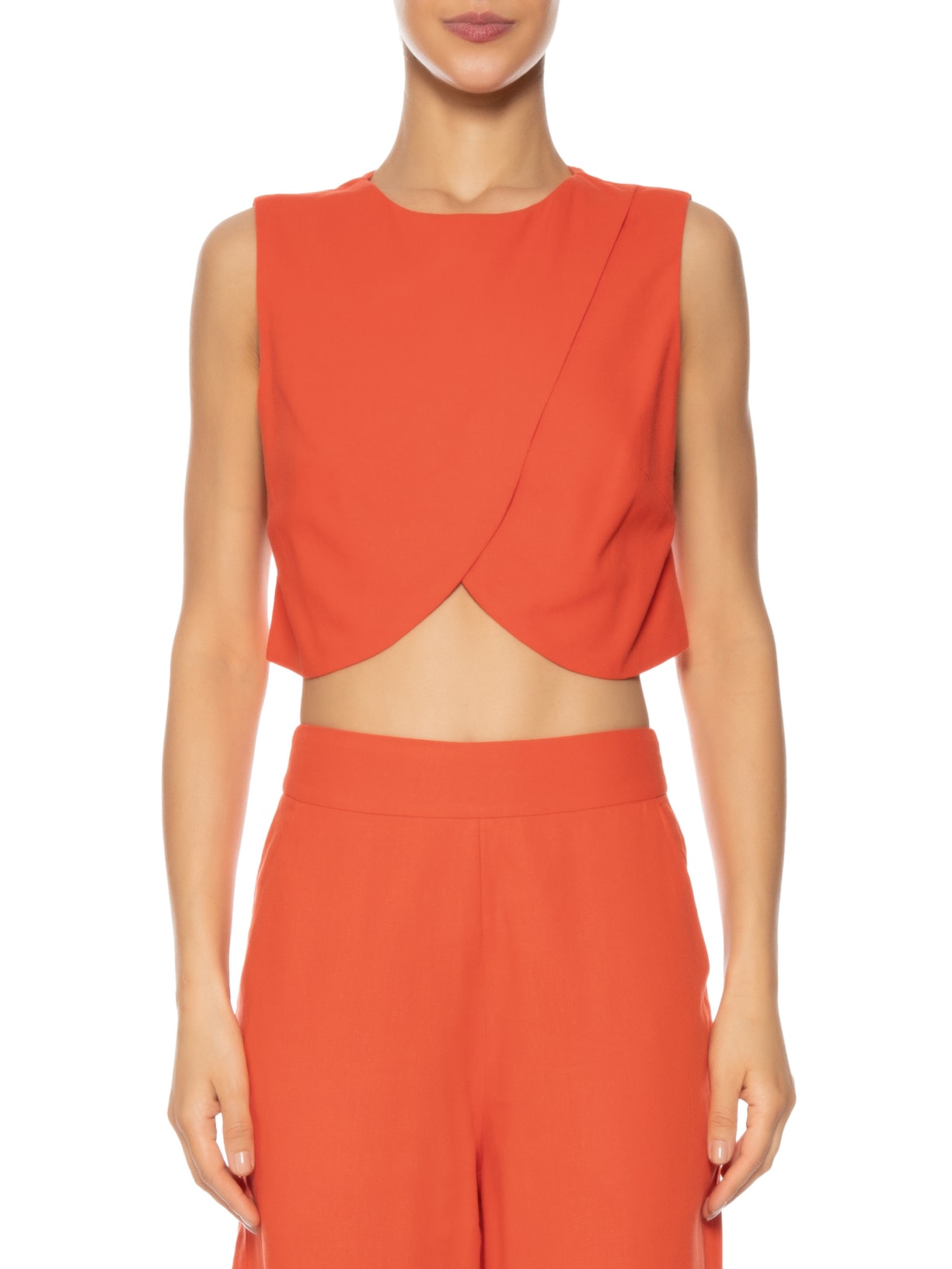 Blusa Feminina Linho Transpassada Dress To Vermelho