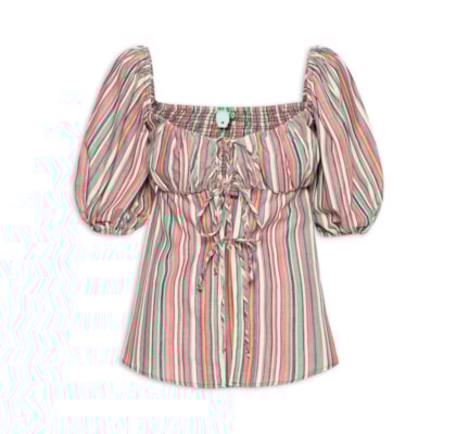 Blusa Feminina Listra Pipa - Rosa