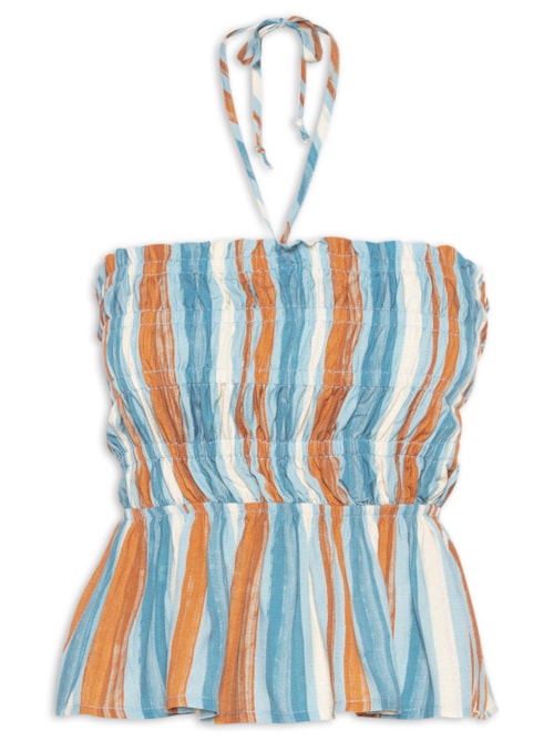 Blusa Feminina Listrada - Azul