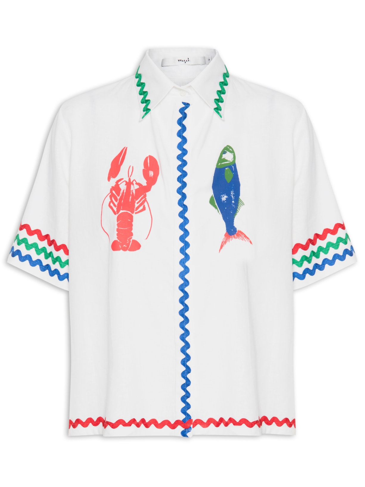 Blusa Feminina Lobster Linho - Branco