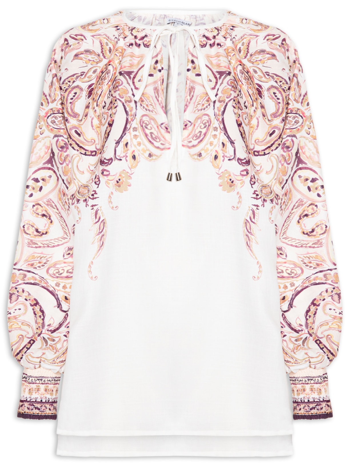 Blusa Feminina Localizada Fani Branco Le Lis