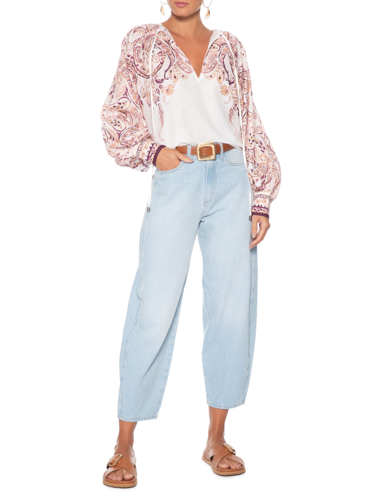 Blusa Feminina Localizada Fani Branco Le Lis