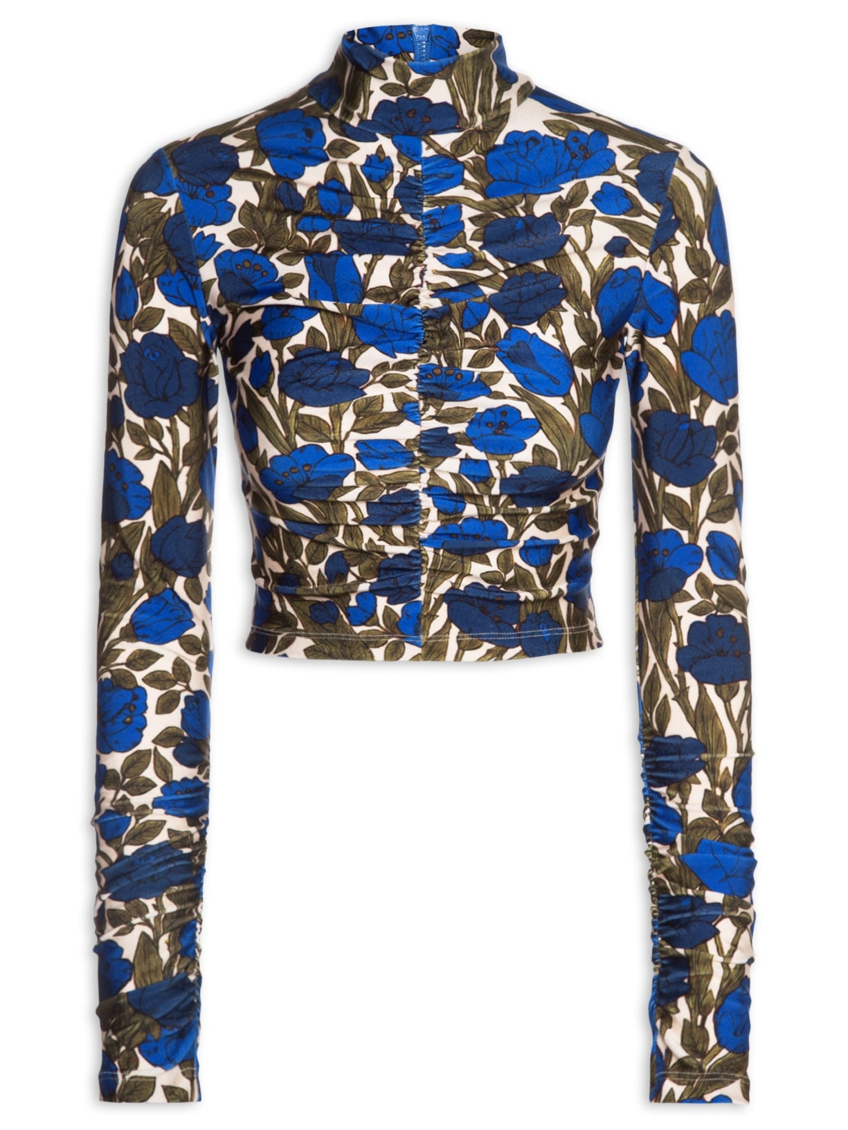 Blusa Feminina Lycra Jardim X - Azul