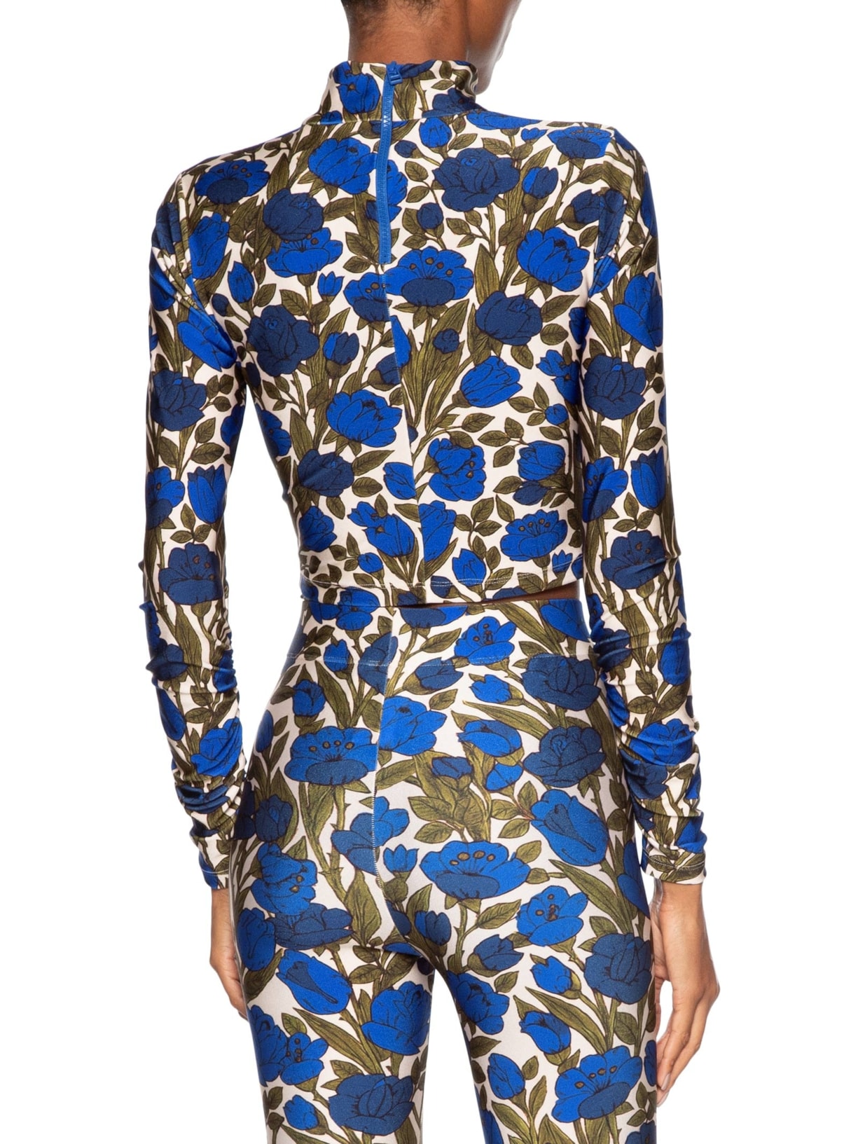 Blusa Feminina Lycra Jardim X Azul Paula Raia