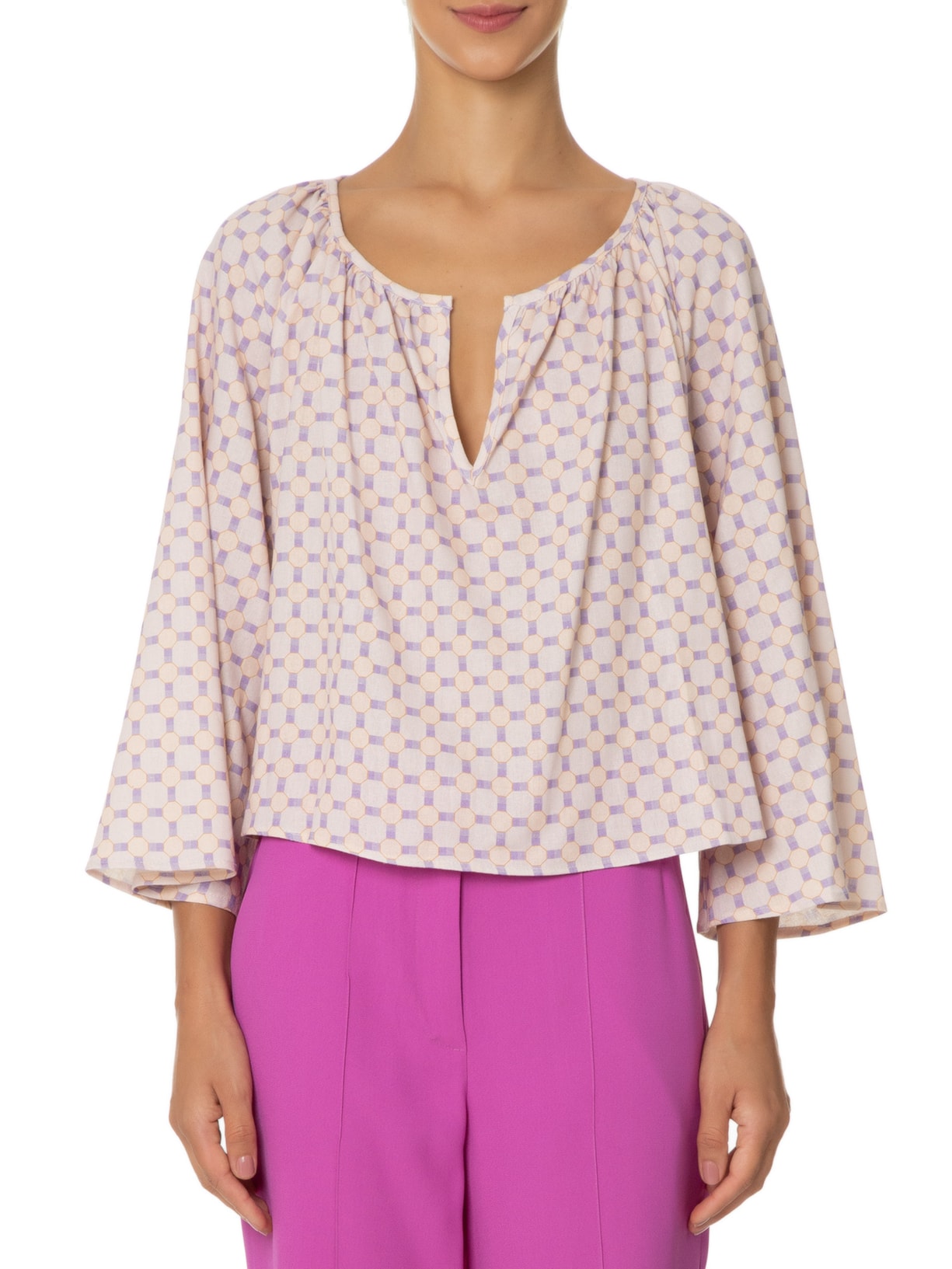 Blusa Feminina Maldivas Rosa Maria Filó