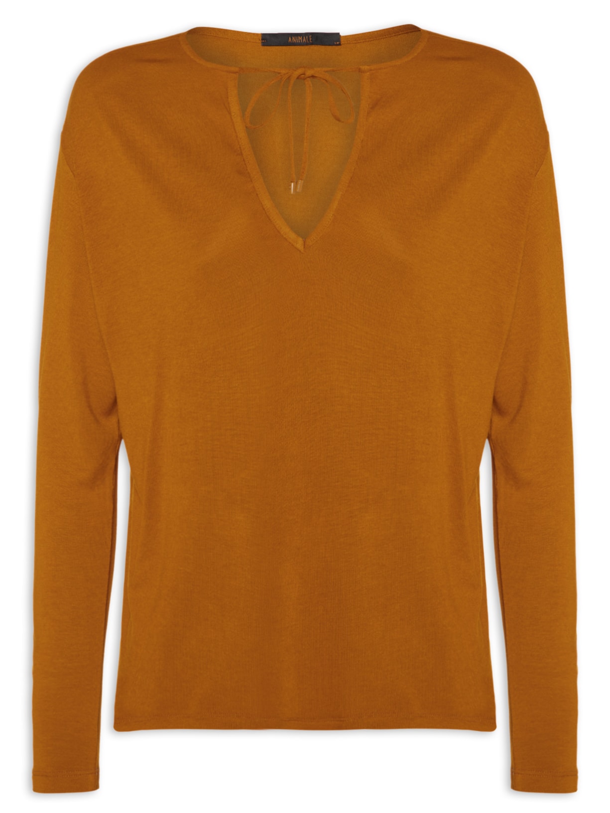 Blusa Feminina Malha Boho Amarelo Animale