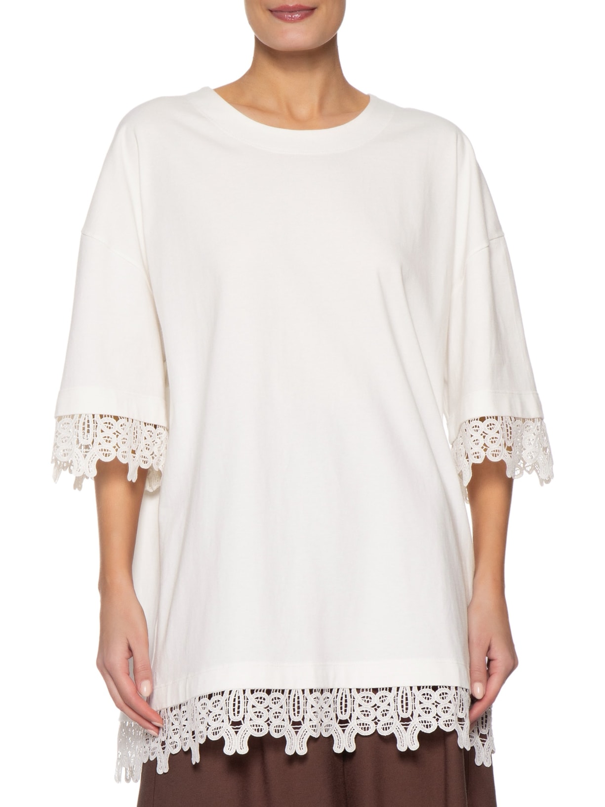Blusa Feminina Malha Cotton Branco Paula Raia