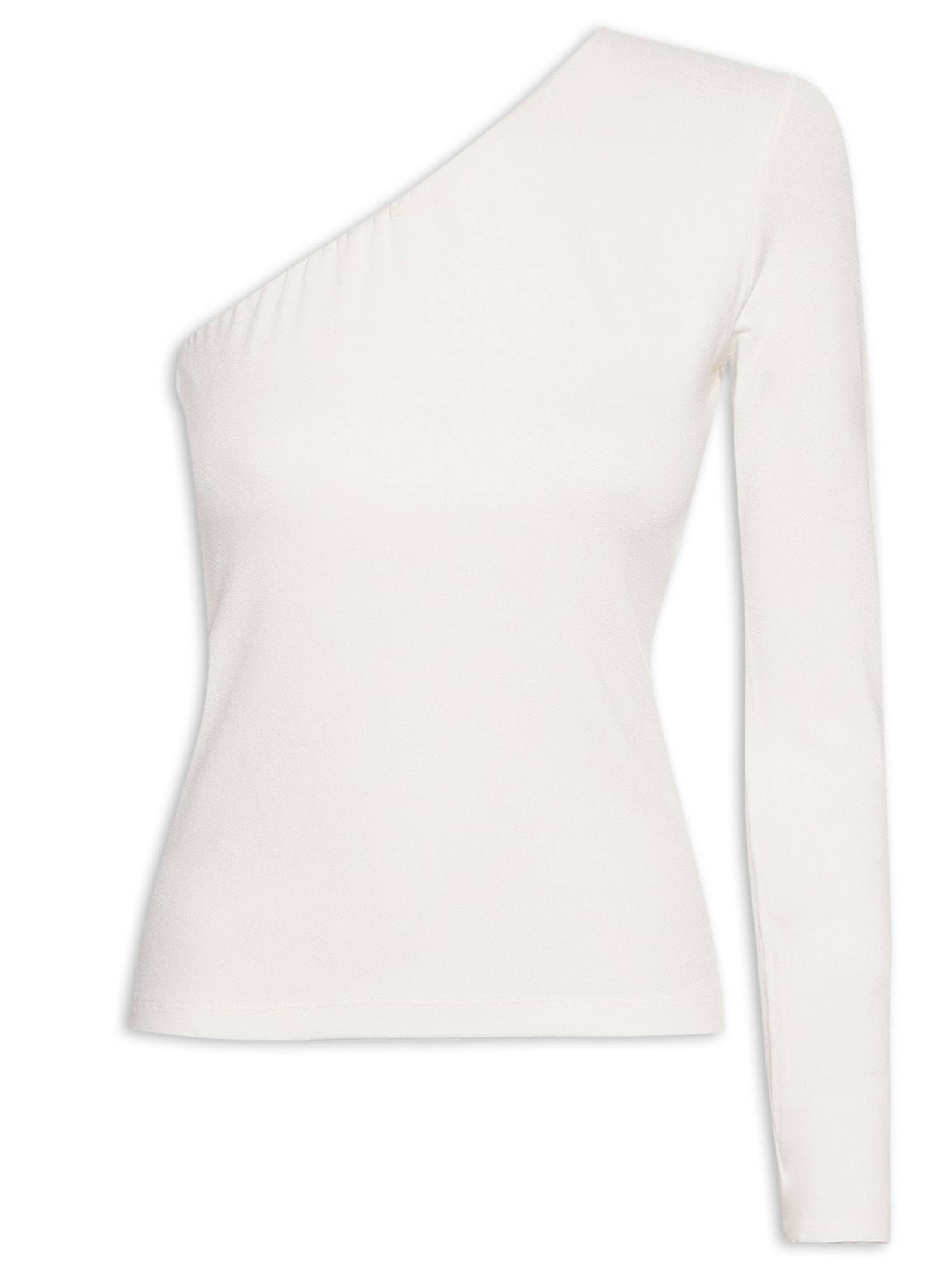Blusa Feminina Malha Crepe Ombro Só - Branco