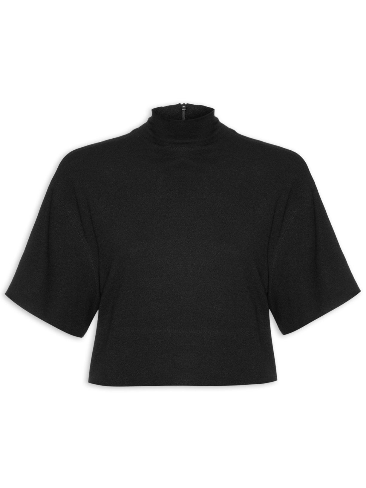Blusa Feminina Malha Crepe - Preto