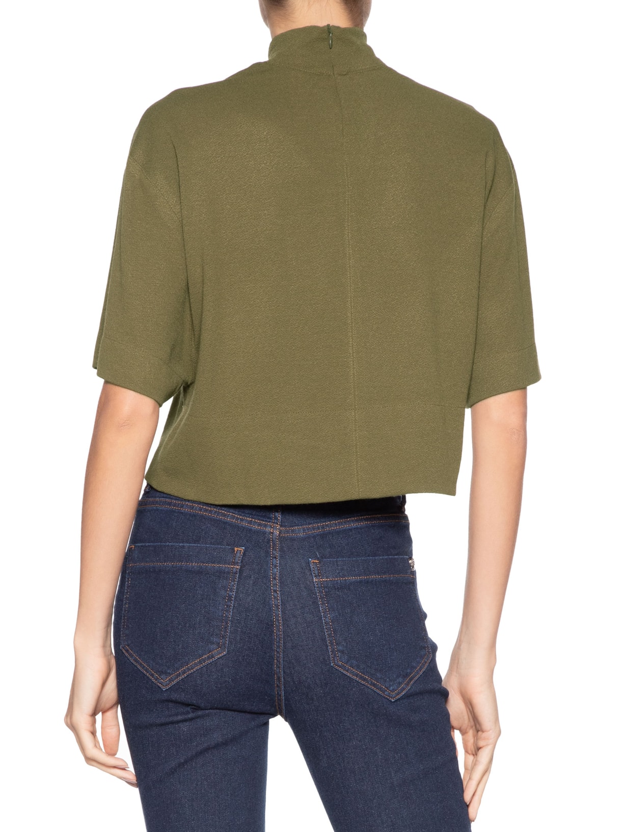 Blusa Feminina Malha Crepe Verde Animale