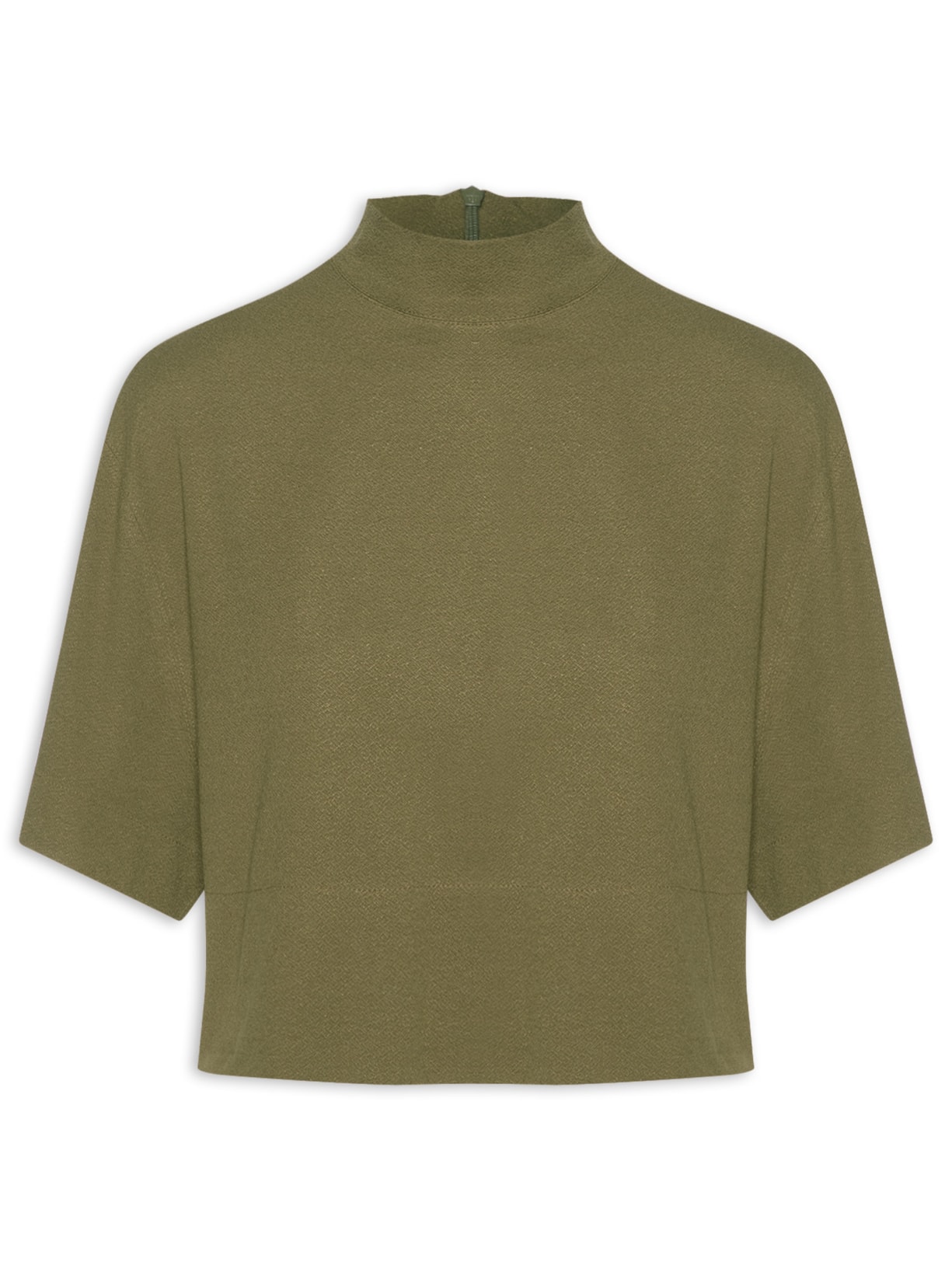 Blusa Feminina Malha Crepe Verde Animale