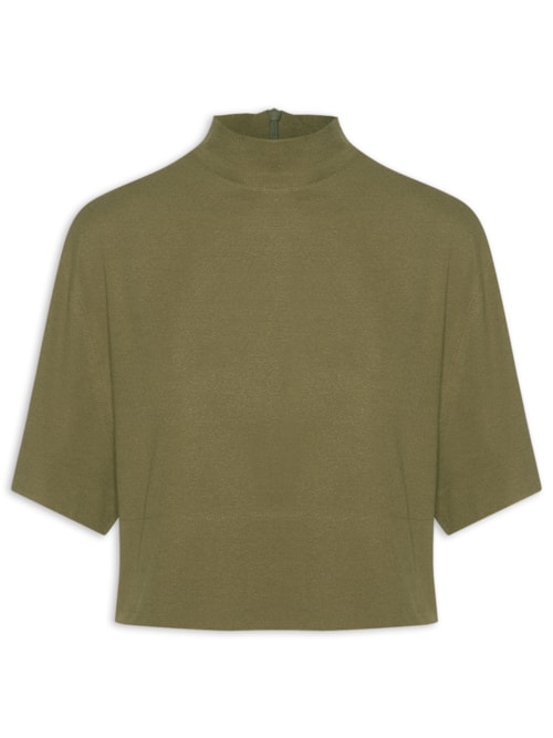 Blusa Feminina Malha Crepe - Verde
