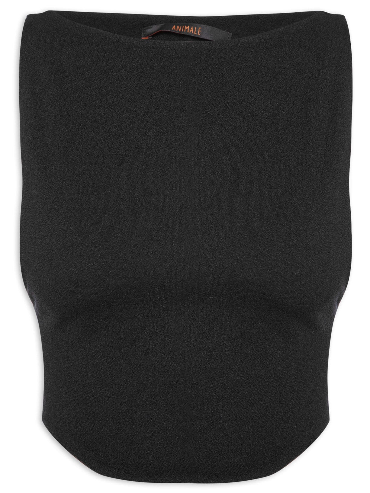 Blusa Feminina Malha Cropped Preto Animale
