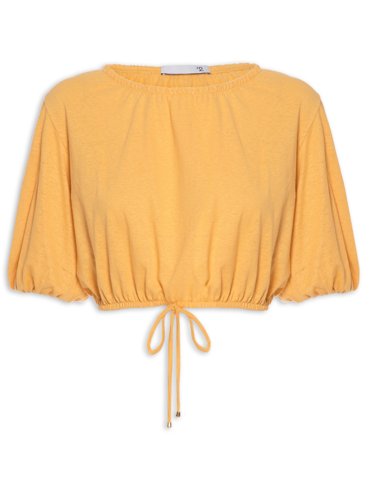 Blusa Feminina Malha Linho - Amarelo