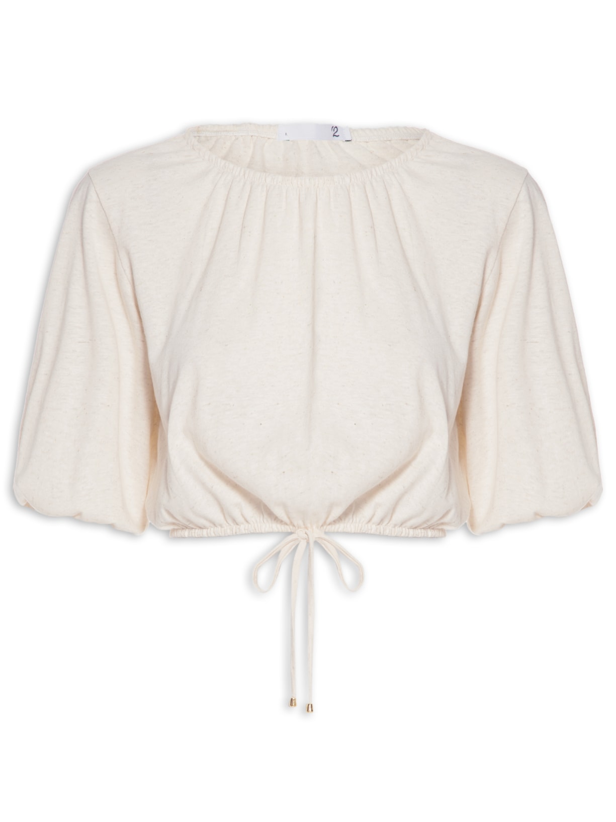 Blusa Feminina Malha Linho - Bege