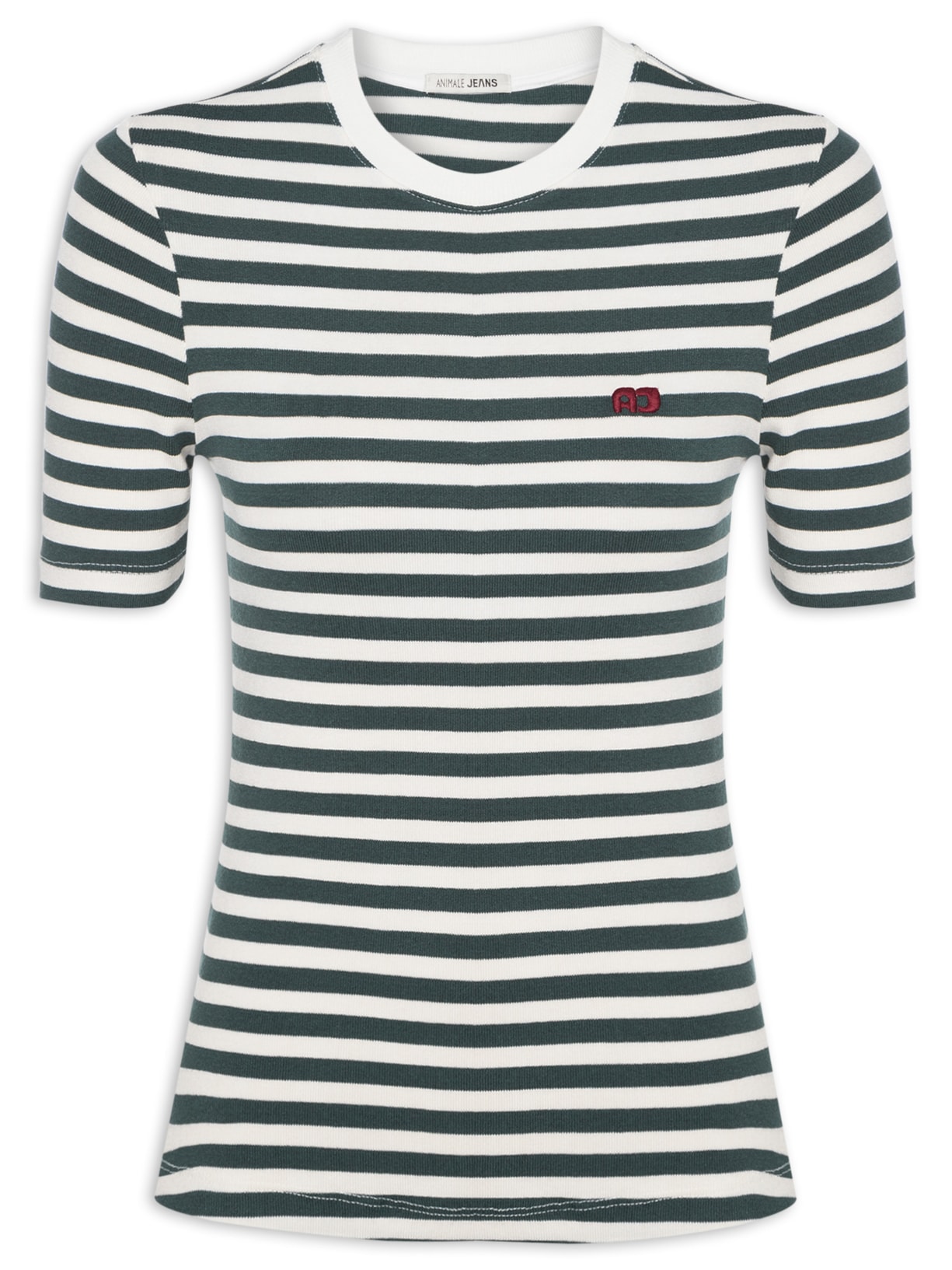 Blusa Feminina Malha Manga Curta Basic Listrada - Verde