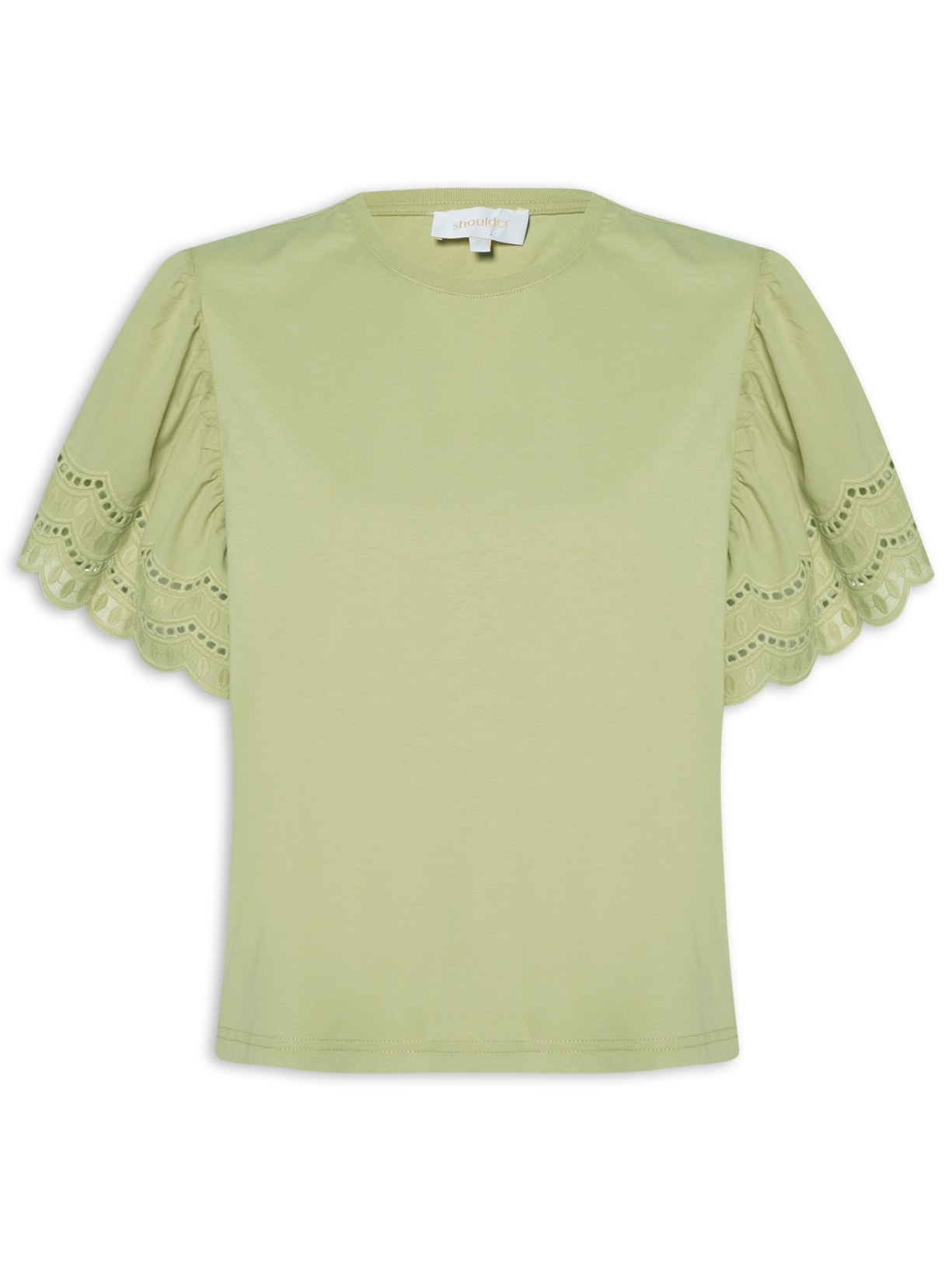 Blusa Feminina Malha Manga Laise - Verde