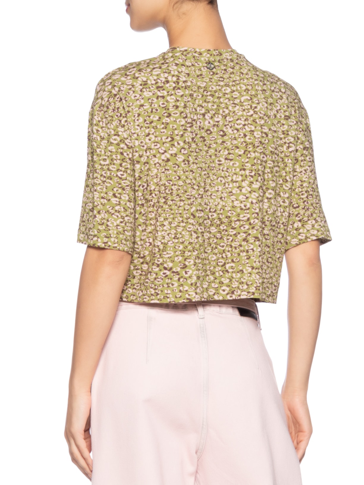  Blusa Feminina Malha Onça Duo Oasis E Mink Verde Animale Jeans