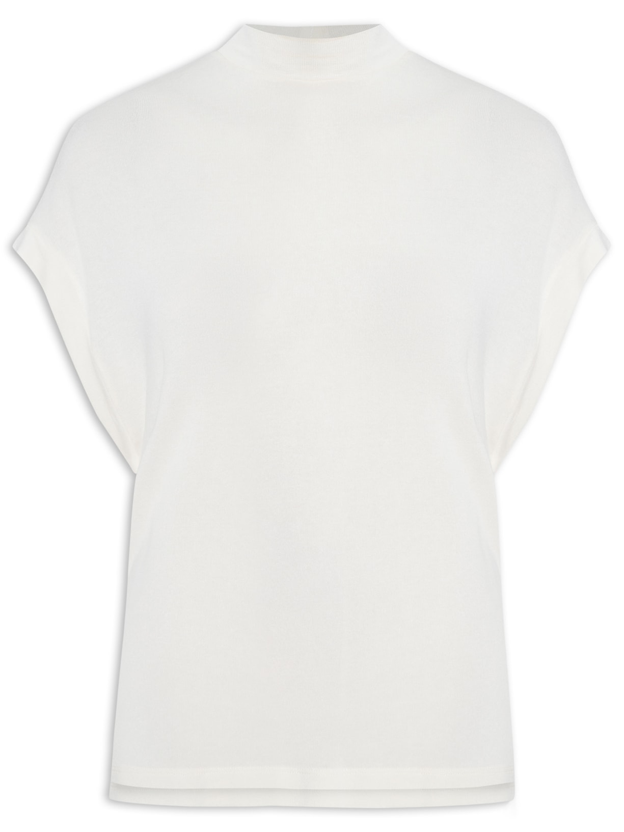 Blusa Feminina Malha Pietra Basic Off White Animale