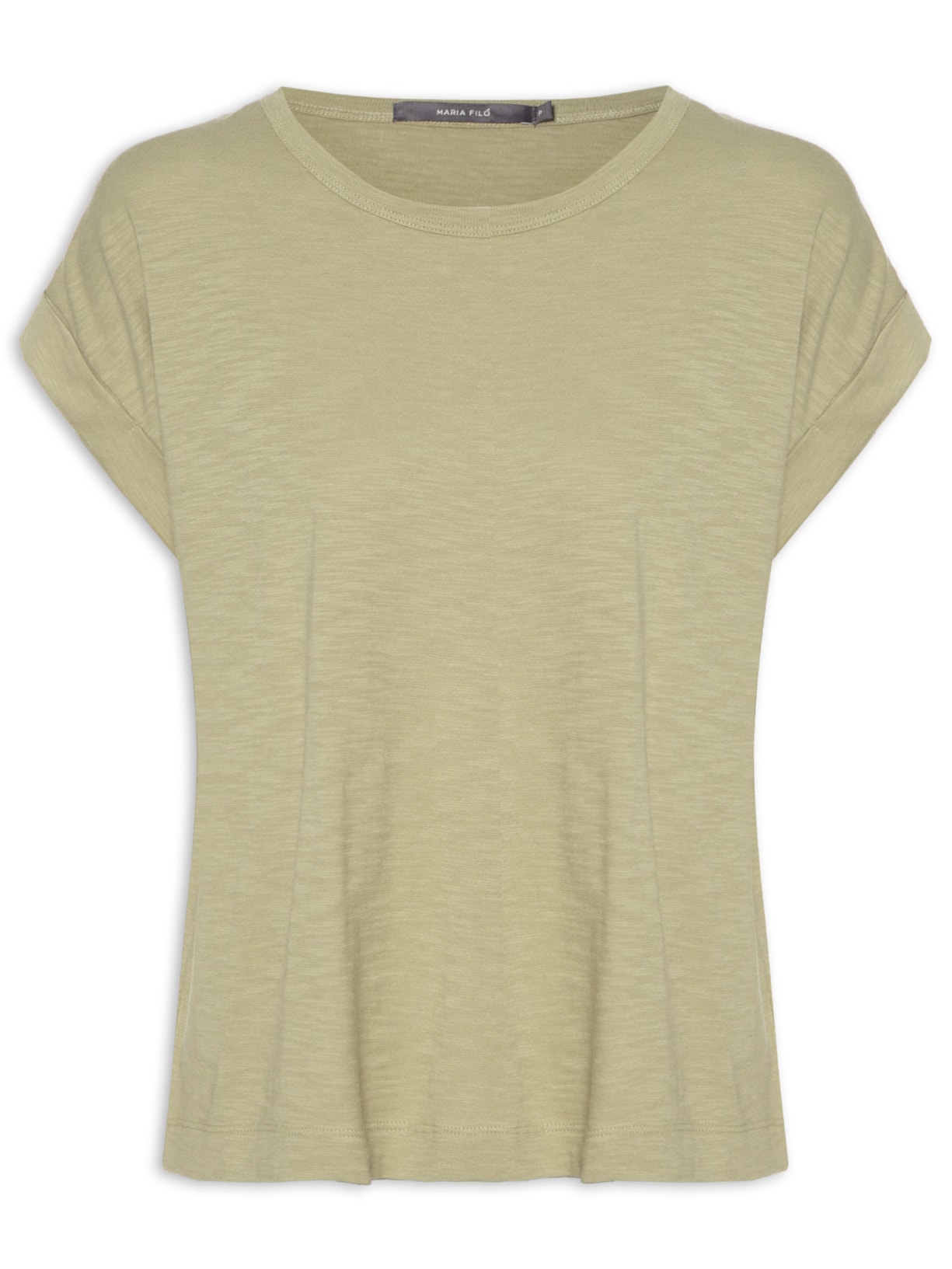 Blusa Feminina Manga Barra Dobrada - Bege