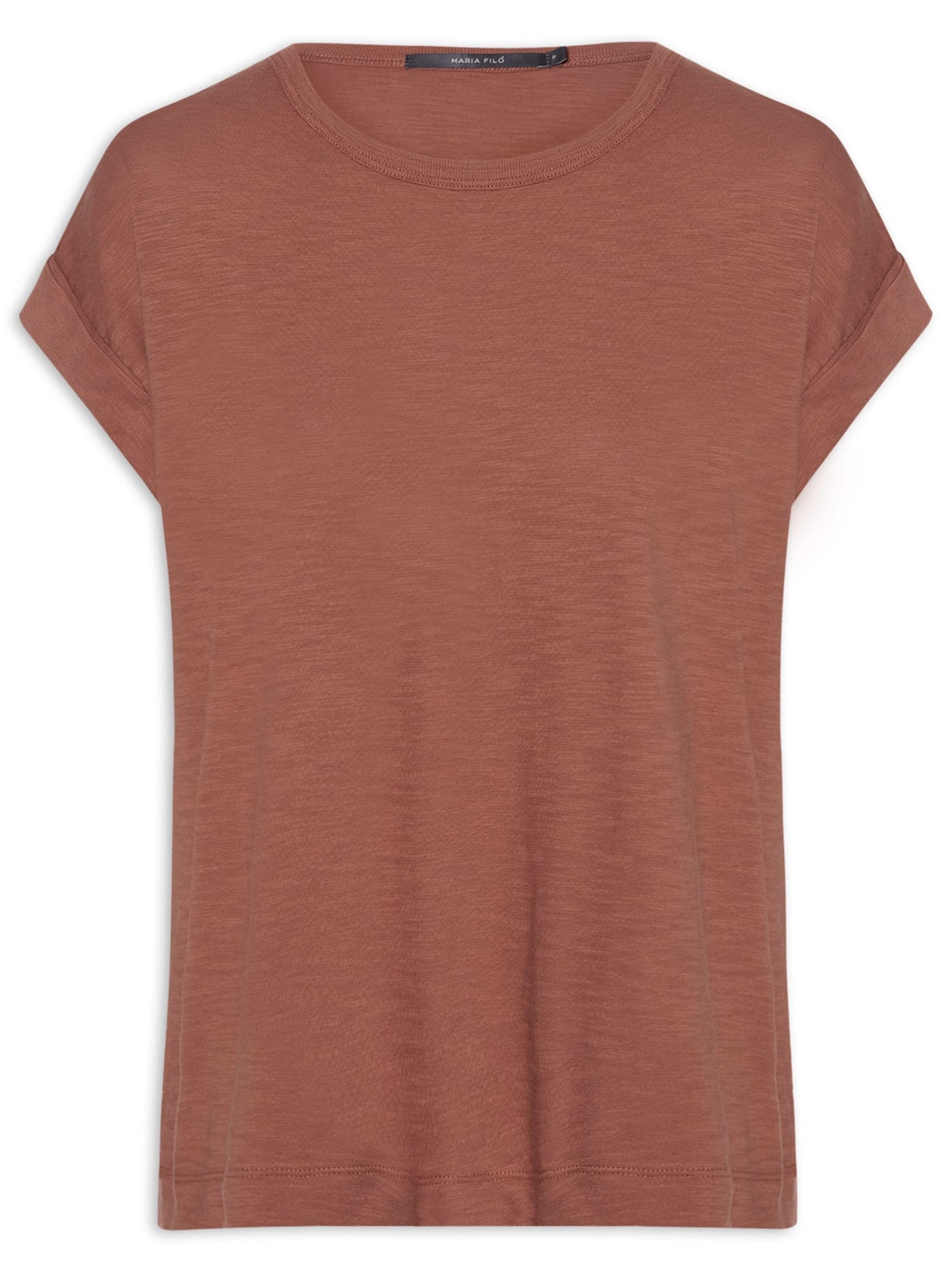 Blusa Feminina Manga Barra Dobrada - Vermelho
