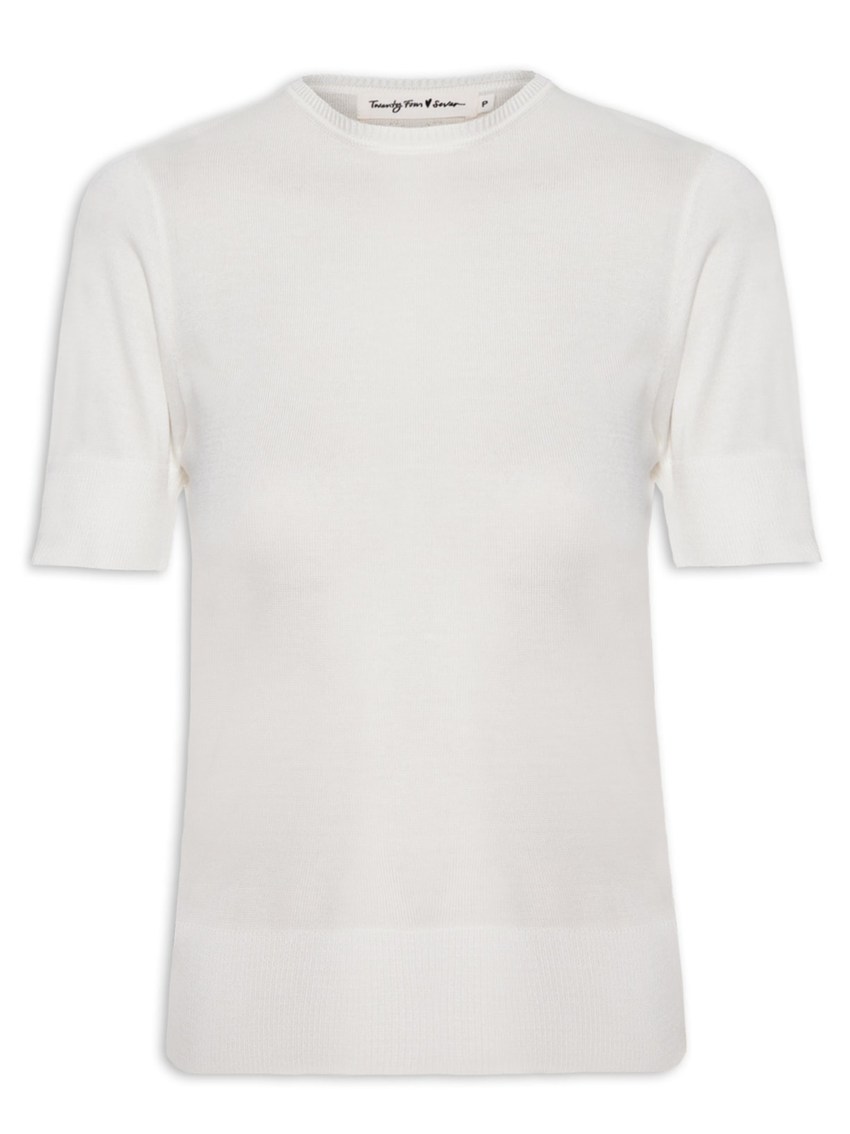 Blusa Feminina Manga Curta Basic - Off White