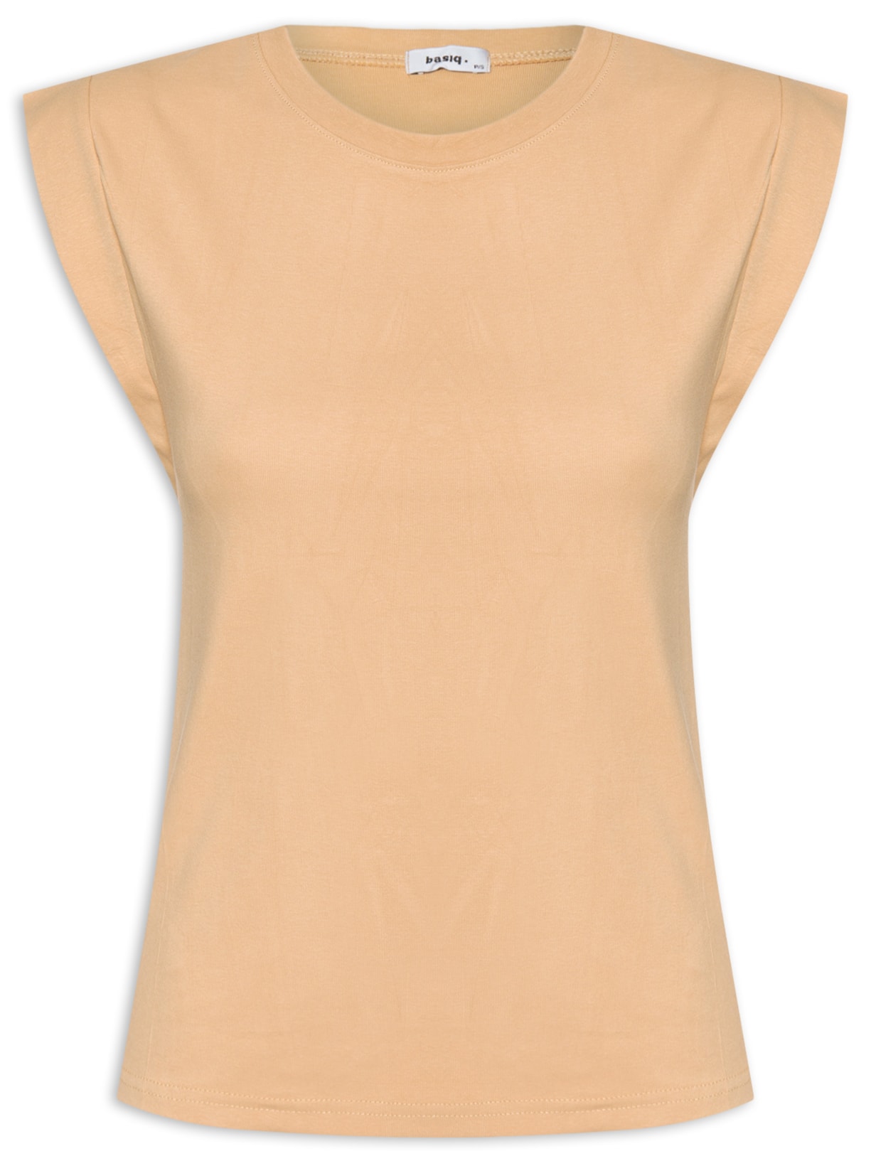 Blusa Feminina Manga Curta - Bege