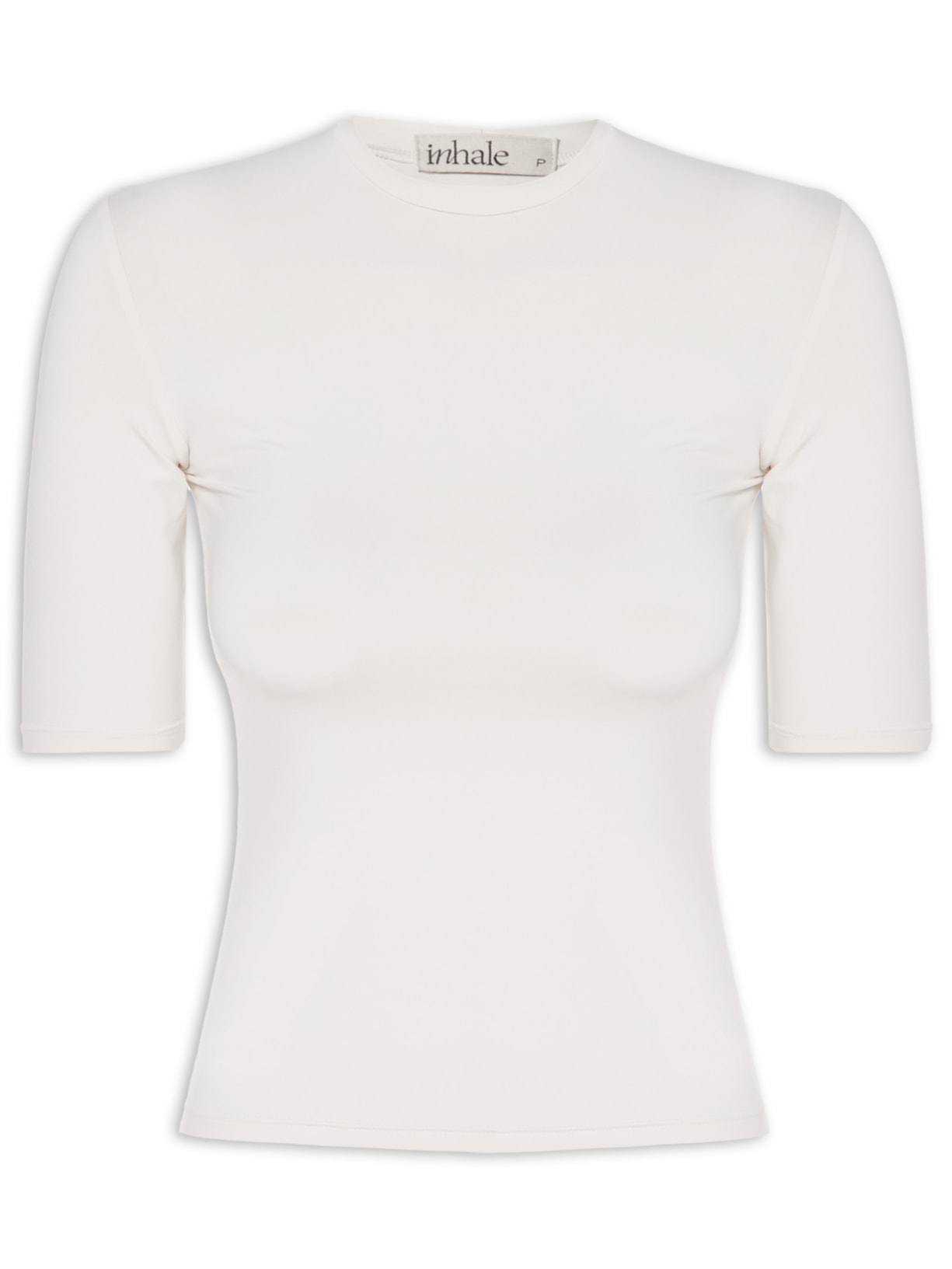 Blusa Feminina Manga Curta Ciclista - Off White