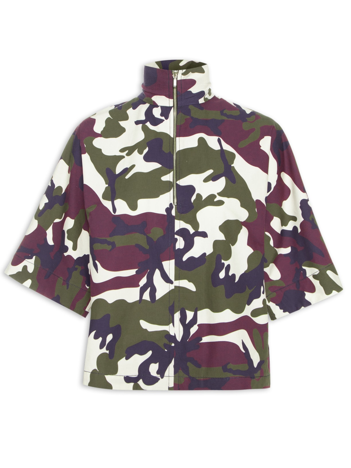 Blusa Feminina Manga Curta Com Gola - Verde