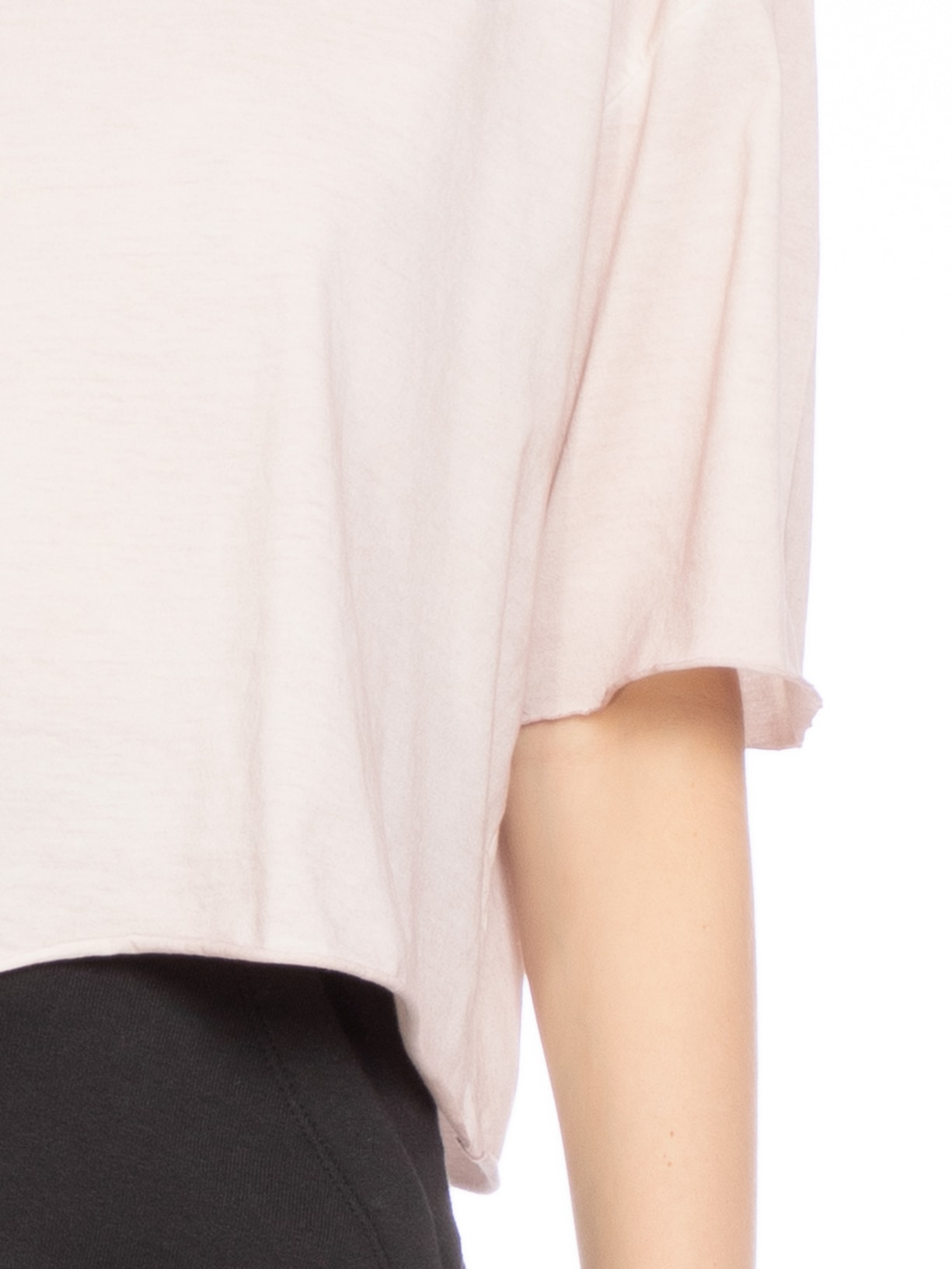 Blusa Feminina Manga Curta Cropped Old Rosa Osklen