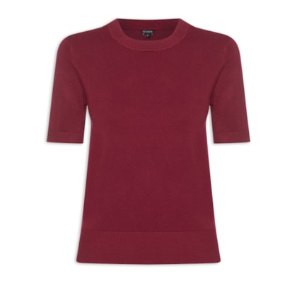 Blusa Feminina Manga Curta Olivia - Vermelho
