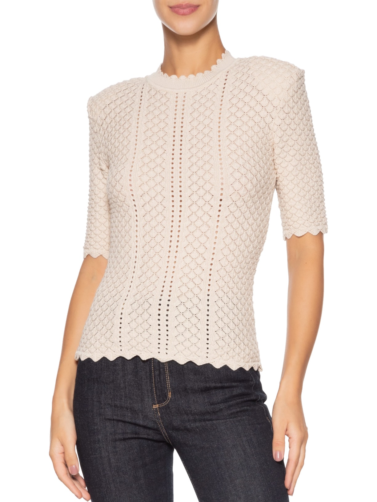 Blusa Feminina Manga Curta Palermo Tree Bege Bo.bô