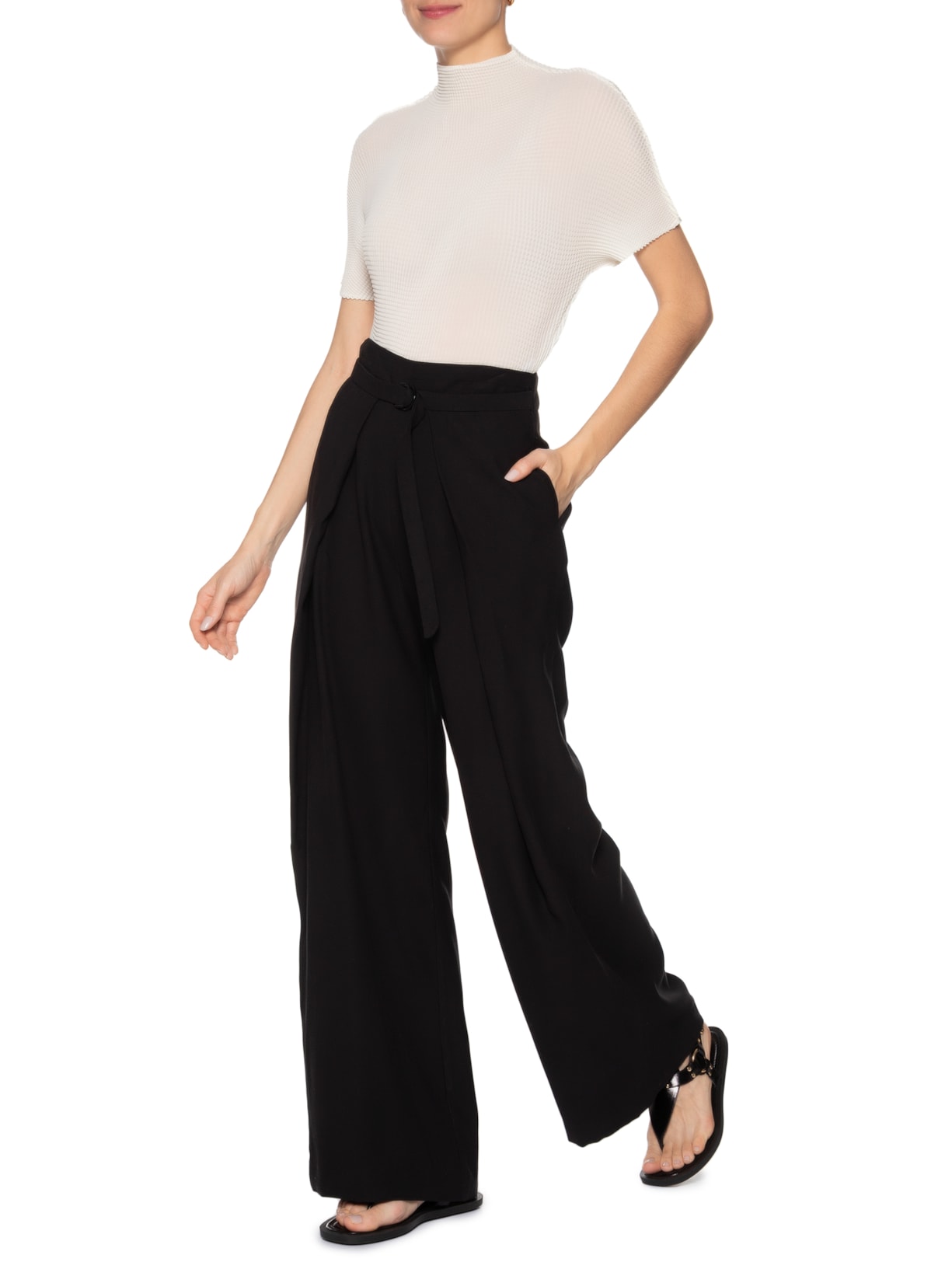 Blusa Feminina Manga Curta Pixel Off White Osklen