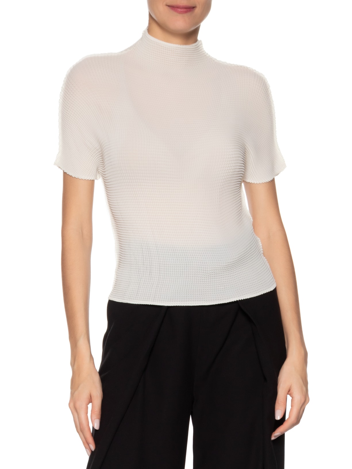 Blusa Feminina Manga Curta Pixel Off White Osklen