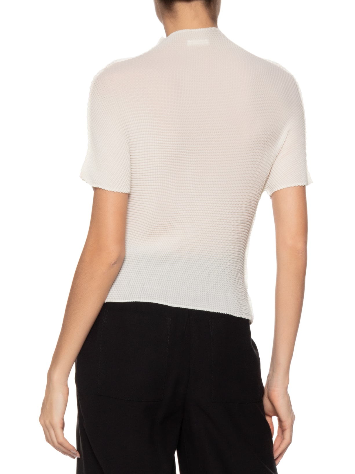 Blusa Feminina Manga Curta Pixel Off White Osklen