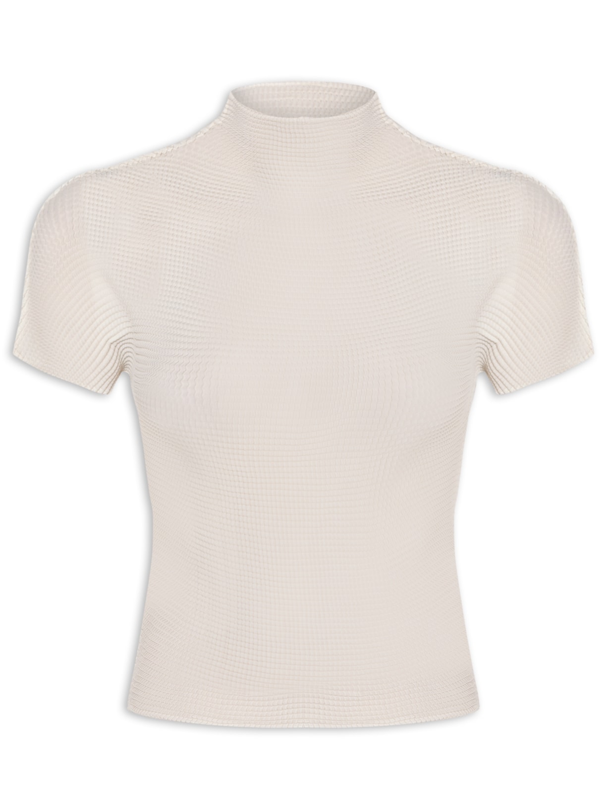 Blusa Feminina Manga Curta Pixel Off White Osklen
